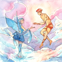 Coeur en brume illustration